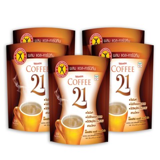 NatureGift Coffee 21 เนเจอร์กิฟ คอฟฟี่ ทเวนตี้ วัน 1 ชุด มี 5 ถุง (ถุงละ 10 ซอง)