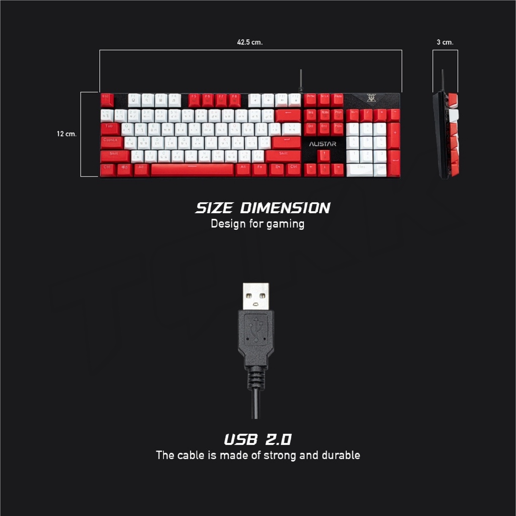 NUBWO ALISTAR X33 คีย์บอร์ดเกมมิ่ง คีย์บอร์ดGaming Keyboard Mechanical ...