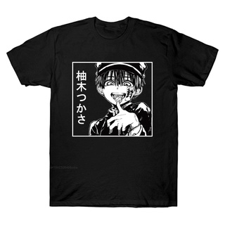 【ผ้าฝ้ายแท้】เสื้อยืดแขนสั้นลําลอง พิมพ์ลายกราฟฟิคอนิเมะ Hanako-Kun ทรงหลวม สไตล์ฮาราจูกุ