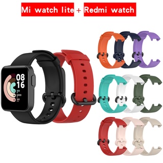 สายนาฬิกาข้อมือซิลิโคน สําหรับ Xiaomi Mi watch Lite Redmi