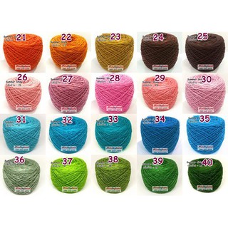 Summer เส้น 20 (Shiny)  เส้นอ้วน เชต 2 สี 21-40  (10044)