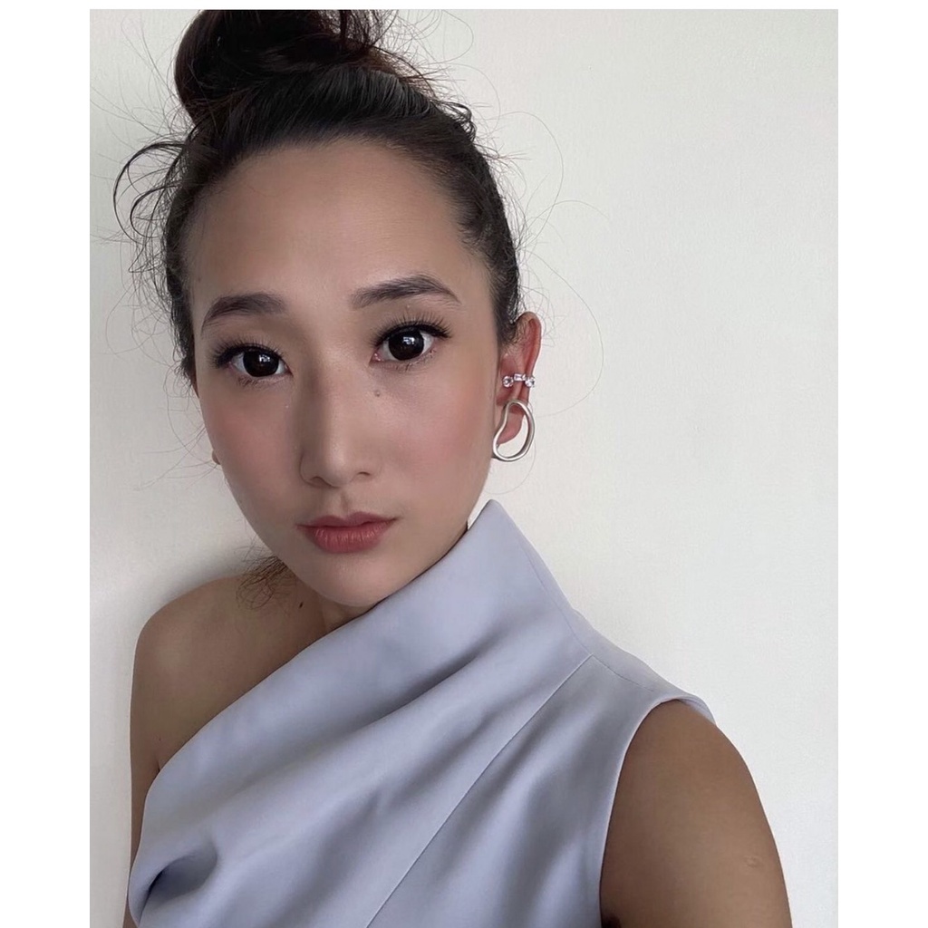 SWAN كاف أذن فضة Ava بزركون — صورة 7