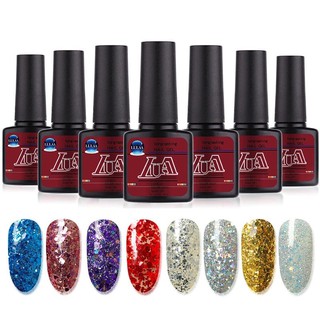 ยาทาเล็บเจล Lulaa  มี 12 สี ขนาด 8 ml ใช้คู่กับเครื่องอบเล็บเจล สีสวยงาม ติดทน