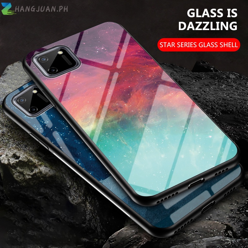 รูปแบบแก้วเคสโทรศัพท์สําหรับVivo Y85 Y75 Y79 SoftซิลิโคนขอบCoqueสําหรับOPPO V21 V21E V7 PlusฝาครอบSh