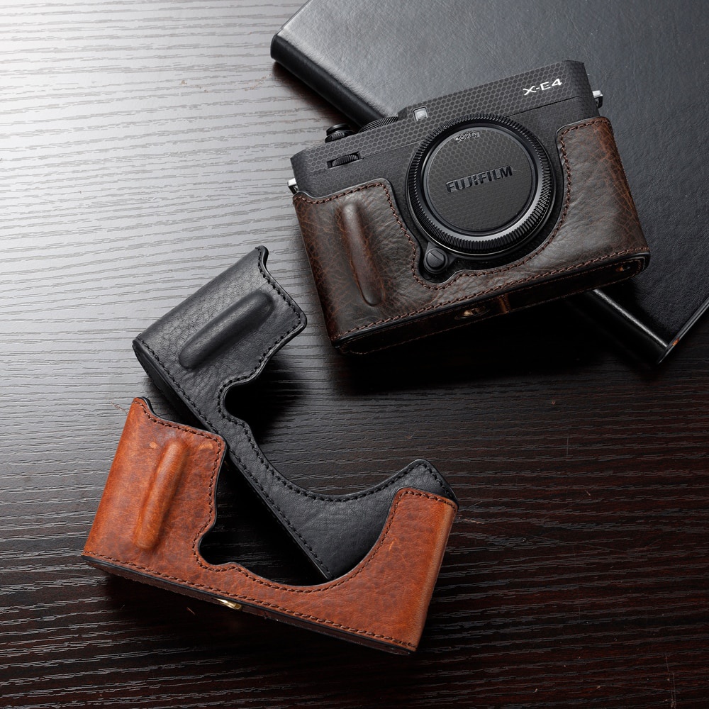 เคสกล้อง Fujifilm XE4 Handmade หนังครึ่งสําหรับฝาครอบกล้อง Fujifilm X-E4