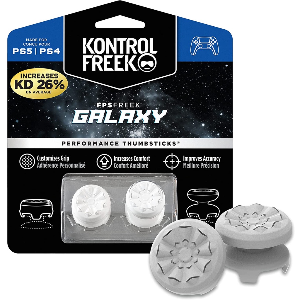 KontrolFreek FPS Freek Galaxy สําหรับ PS4/ PS5 Performance Thumbsticks 1 High-Rise, 1 Mid-Rise