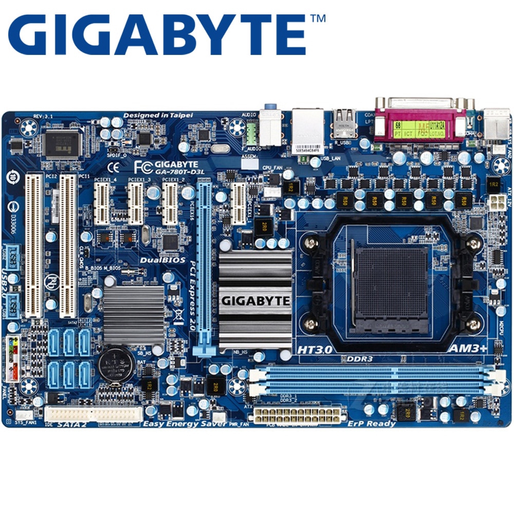 GIGABYTE GA-780T-D3L Desktop Motherboard 760G Socket AM3+ DDR3 16G ATX For AMF FX/Phenom II/Athlon II Original Used #3