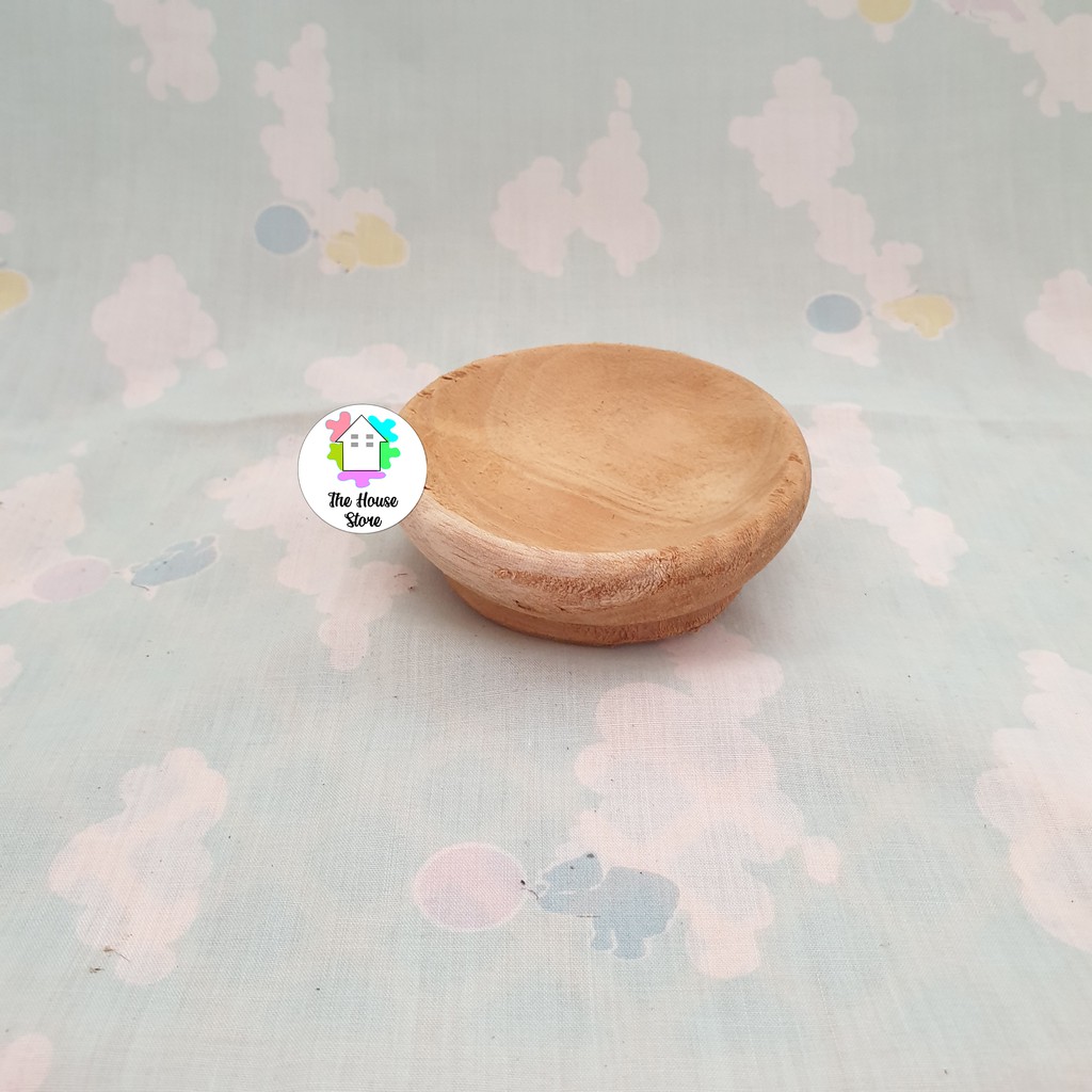 WOODEN MORTAR / SERVING CONTAINER / MINI MORTAR CONTAINER ขนาด +- 8CM