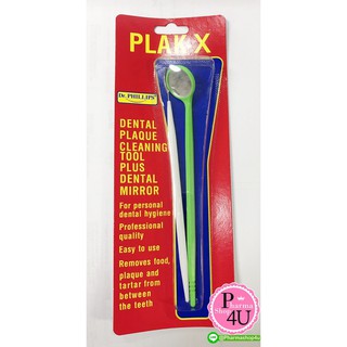 📌เกร๋ๆมีกระจก📌Dr.PHILLIPS Plak-X ที่แคะซอกฟันพร้อมกระจกส่องฟัน  ของแท้ 100% #5884