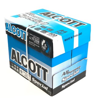 ALCOTT กระดาษถ่ายเอกสาร A4 70 แกรม 5รีม(1กล่อง)