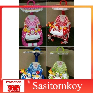 sasitornkoy รถหัดเดินราคาถูก รถหัดเดินเด็กอ่อน รถหัดเดินเปลโยกแพนกวิน ( รุ่นจัมโบ้) รถหัดเดินวงกลม