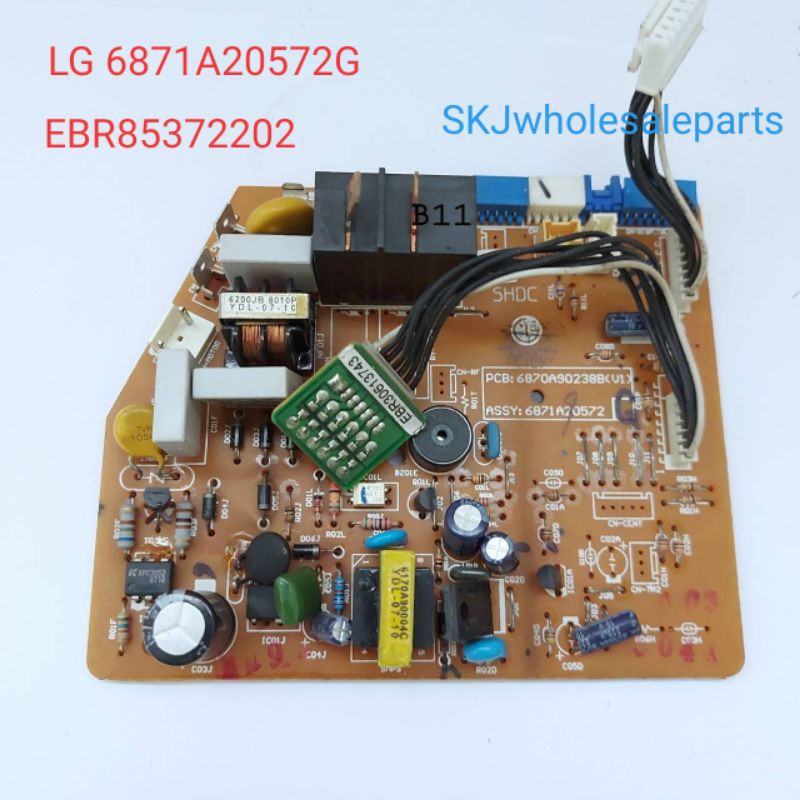 แผงวงจรแอร์ LG : 6871A20572G,EBR85372202/ PCB Assembly Main อะไหล่แท้มือสอง