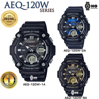 CASIO รุ่น AEQ-120W-1A AEQ-120W-2 AEQ-120W-9 ของแท้ รับประกัน 1ปี