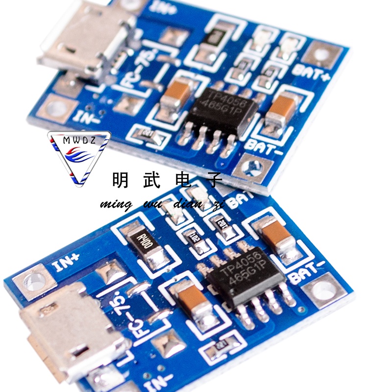 1935 > TP4056 1A แบตเตอรี่ลิเธียมเฉพาะแท่นชาร์จโมดูลชาร์จลดอินเทอร์เฟซ MICRO Mike USB