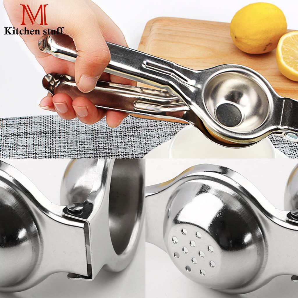 M KITCHEN LS-01 ที่บีบมะนาว ที่คั้นมะนาว ที่คั้นน้ำส้ม ที่คั้นน้ำผลไม้ สแตนเลส (C0)