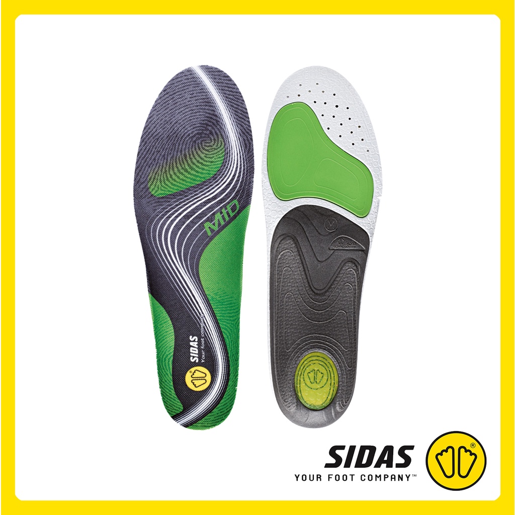 SIDAS 3Feet® Activ' MID แผ่น Insole รุ่น 'อุ้งเท้าปานกลาง' ใส่เล่นกีฬาได้ทุกประเภท เพิ่มประสิทธิภาพในการเล่นกีฬา