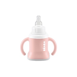 BEABA ถ้วยน้ำหัดดื่ม 3 in 1 Evolutive Training Cup - Vintage Pink