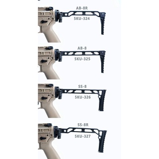 พานท้าย5KU SS-8R with 1913 Folding Mech มีช่องสำหรับใส่หูQD（5KU-327）