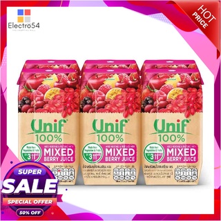 ยูนิฟ น้ำผักผสมเบอร์รี่ 100% 200 มล. X 6 กล่องน้ำผักและน้ำผลไม้Unif 100% Mixed Berry200 ml x 6