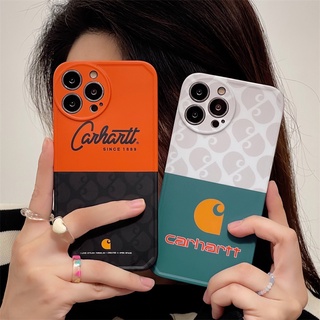 CARHARTT เคสโทรศัพท์มือถือ แบบนิ่ม ลายการ์ตูน สําหรับ iPhone 13 Pro Max 12 11 Pro Max XR X XS Max