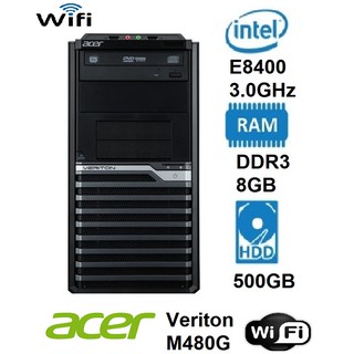 Acer Veriton M480G Intel Core2 Duo E8400 @3.00GHz - DDR3 8GB - HDD 500GB - Wi-Fi