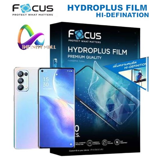 ฟิล์มไฮโดรเจล โฟกัส แบบใส Focus Oppo Find X8 X5 X3 Reno 14 13 12 11 10 8 8T 7z 6 5 A6 A5 A3 pro hydrogel film
