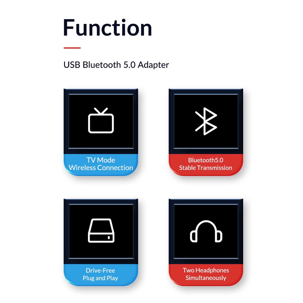 ORICO USB Bluetooth 5.0 Transmitter Audio Adapter for Nintendo Switch PS4 PC Computer Laptop TV Support Dual Connections(BTA-SW01) #8