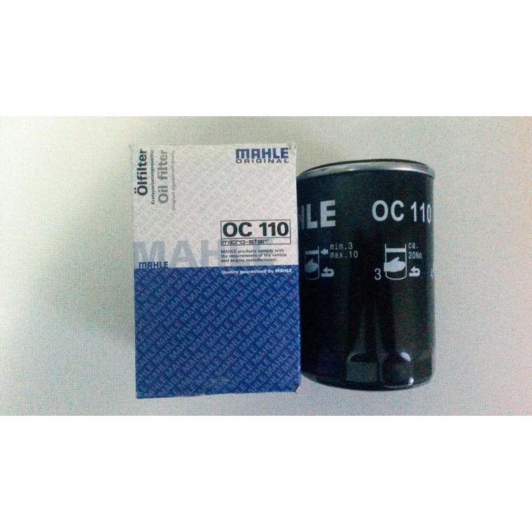BENZ กรองน้ำมันเครื่อง เครื่อง M102 M103 รุ่น W201 W124 W126 เบอร์ 102 184 05 01 ยี่ห้อ MAHLE OC110 