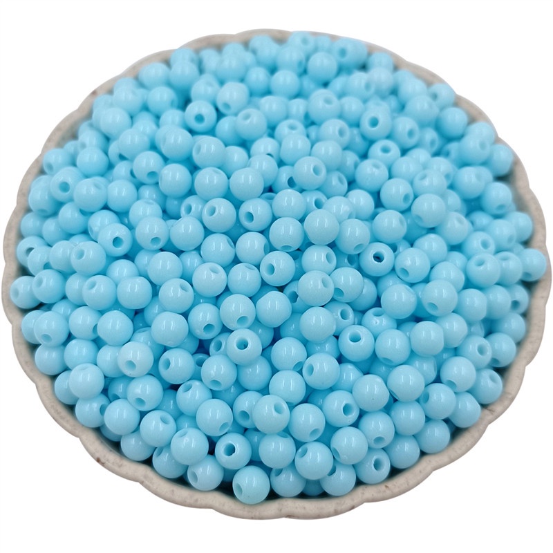 จี้ลูกปัด ทรงกลม ขนาดเล็ก 4 มม. สีแคนดี้ สําหรับทําเครื่องประดับ สร้อยคอ สร้อยข้อมือ DIY 200 ชิ้น