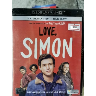 4K + Blu-ray :  2 disc. : Love, Simon (2018) อีเมลลับฉบับไซมอน " Nick Robinson, Josh Duhamel, Jennifer Gardner "