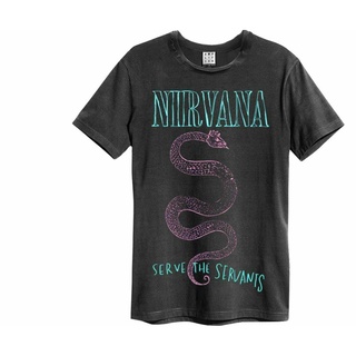 เสื้อยืดคอกลมเสื้อยืด ลาย Nirvana Grey Serve The Serpense ของแท้S-4XL