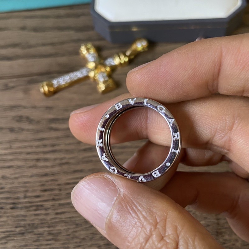 แหวนทอง18k แท้ BVLGARI แท้ขนาด62 หนัก10.16กรัม