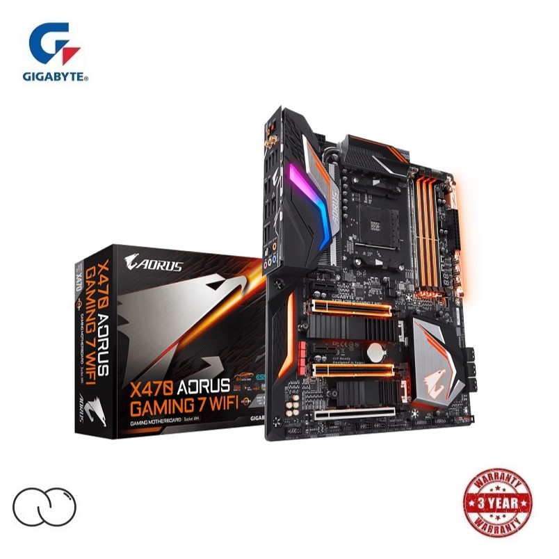 GIGABYTE X470 AORUS GAMING 7 WIFI MOTHERBOARD (ซ็อกเก็ต AM4 / รองรับ AMD RyzenTM)