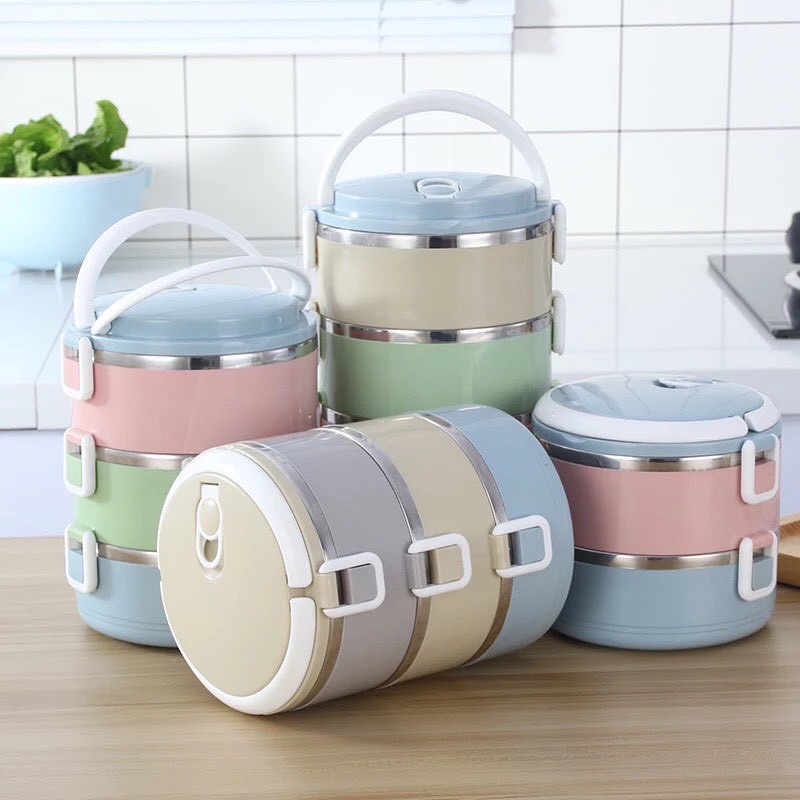 ปินโต ปิ่นโตสแตนเลส ปิ่นโตใส่อาหาร ปิ่นโตเก็บอุณหภูมิ 3 ชั้น P1301-3 diy2564