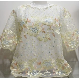 💕เสื้อผ้าแก้ว💕อก44-46#เสื้อออกงาน#เสื้อสาวอวบ#เสื้อใส่เที่ยว#เสื้อผ้าแฟชั่น#เสื้อผ้าผู้หญิง#เสื้อ