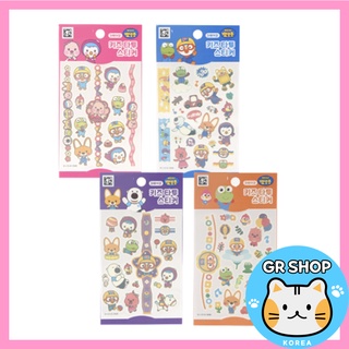 [Daiso Korea] Pororo สติกเกอร์รอยสักเด็ก 4 ตัวเลือก / สติกเกอร์รอยสักเด็ก