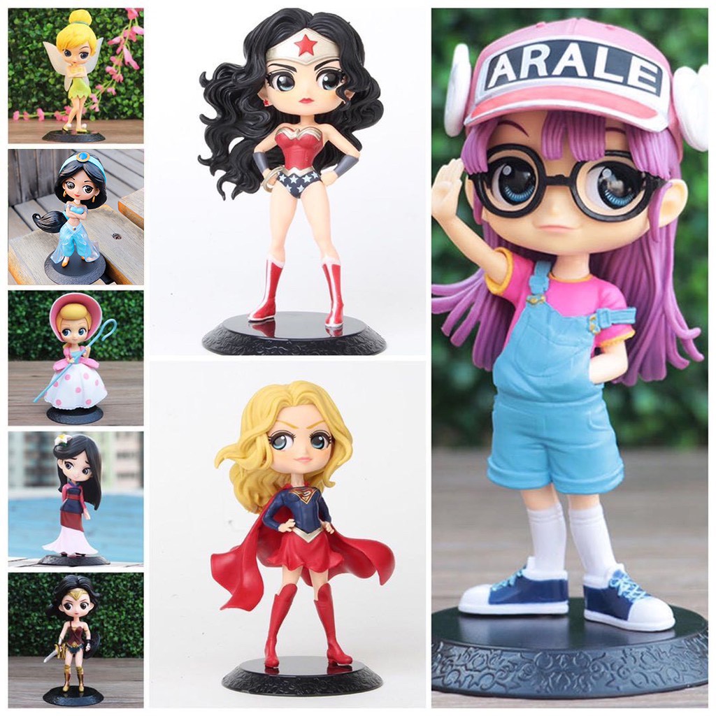 Anime & Manga Collectibles 100 บาท โมเดลQ posket part 2（supergirl/Wonder Woman/มู่หลาน/อราเล่/Jasmine/ทิงเกอร์เบลล์/Bo Peep) Hobbies & Collections