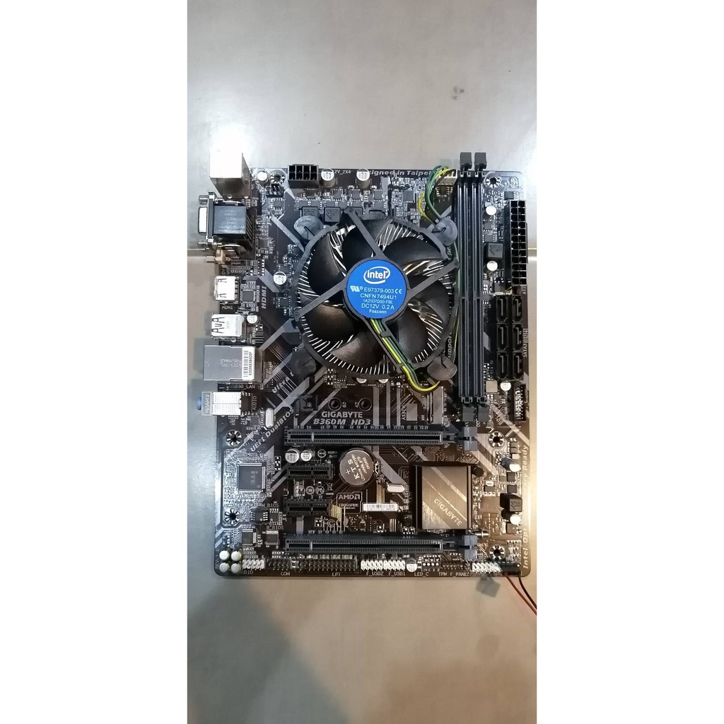 ชุดซีพียูพร้อมเมนบอร์ด CPU Intel I3-8100 3.6GHz + Gigabyte B360M-HD3 Socket 1151