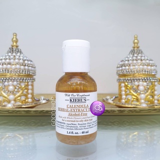 Kiehls Calendula Herbal Extract Toner Alcohol-Free 40ml. Nobox โทเนอร์ทำความสะอาดผิวหน้า ฉลากไทย