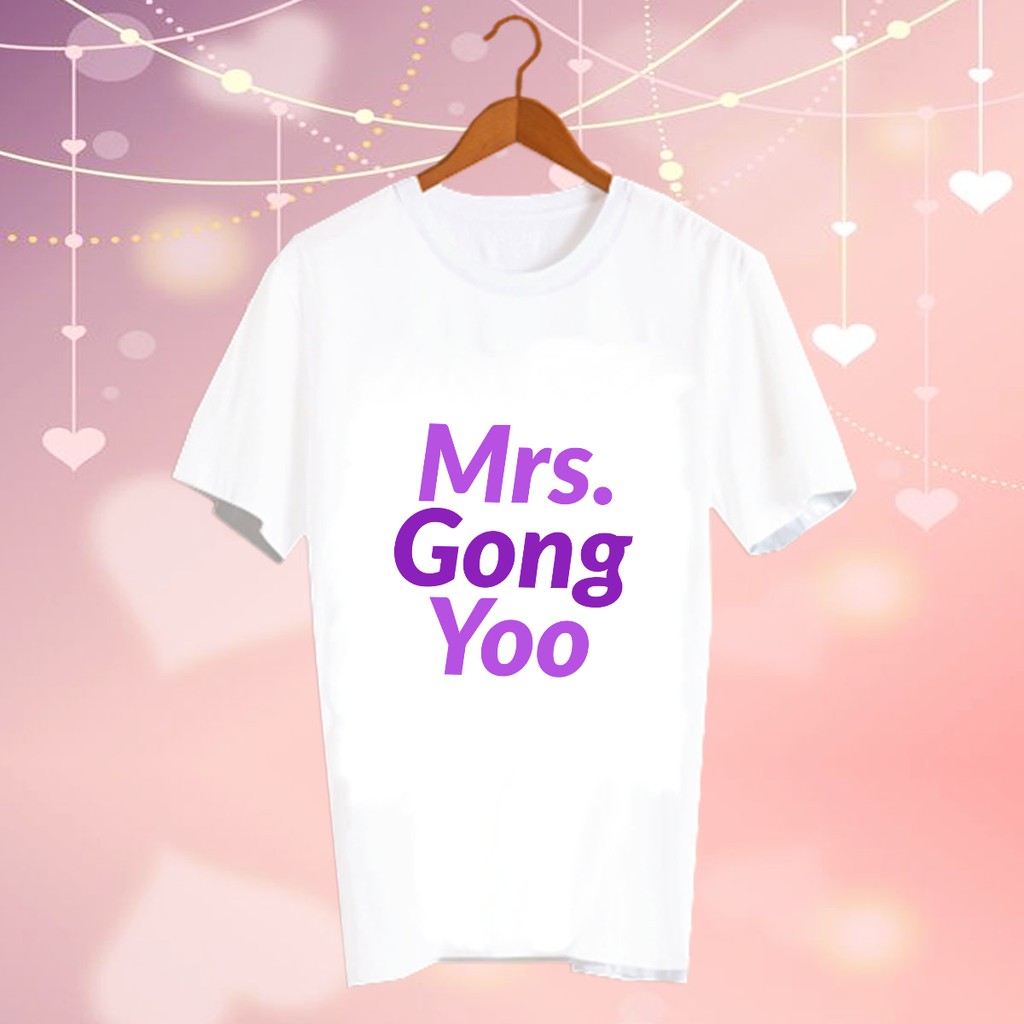 เสื้อยืดสีขาว สั่งทำ Fanmade แฟนเมด แฟนคลับ ศิลปินเกาหลี CBC101 mrs. gong yoo