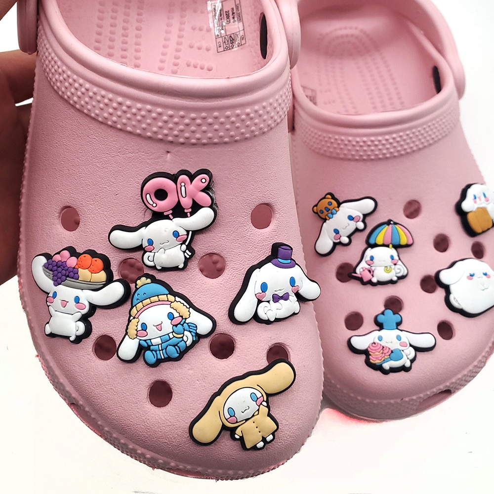 JIBBITZ cross charms ตัวติดรองเท้า Cinnamoroll ตัวติดรองเท้า cross