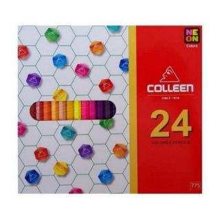 สีไม้คอลลีน Colleen 24แท่ง24สี#775(แท่งเหลี่ยม)