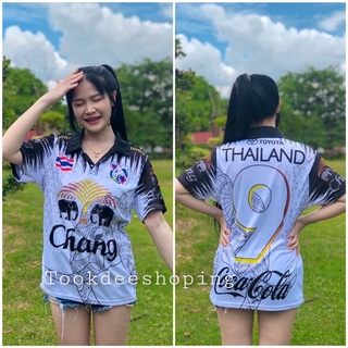 เสื้อพิมพ์ลายคอปก ลายสวยสีไม่ตก ผ้านิ่มใส่สบายไม่ร้อน