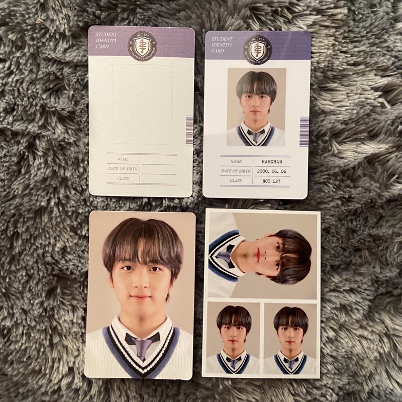 [ อ่านคําอธิบาย ] NCT 127 Haechan - Back to School B2S Photocard ID Card Photo