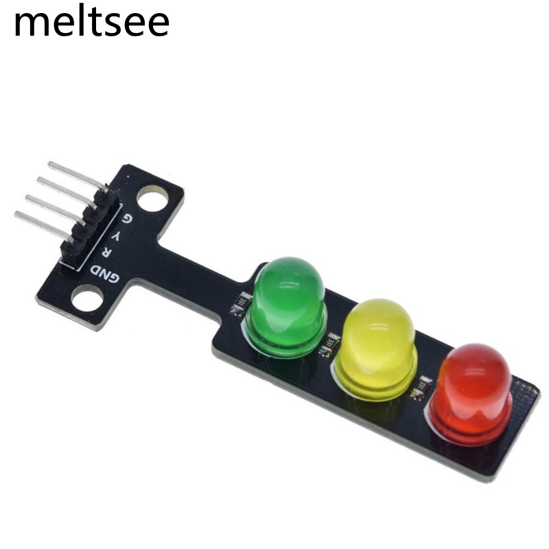 （5pcs）โมดูลไฟจราจร LED เปล่งแสง 5 โวลต์ LED traffic lights light-emitting module 5V digital signal output Traffic light module