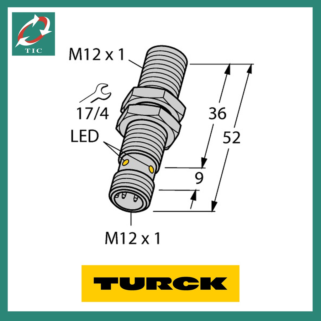 Turck รุ่น BI4-M12-AP6X-H1141 พร็อกซิมิตี้สวิตช์ (Proximity Switch)