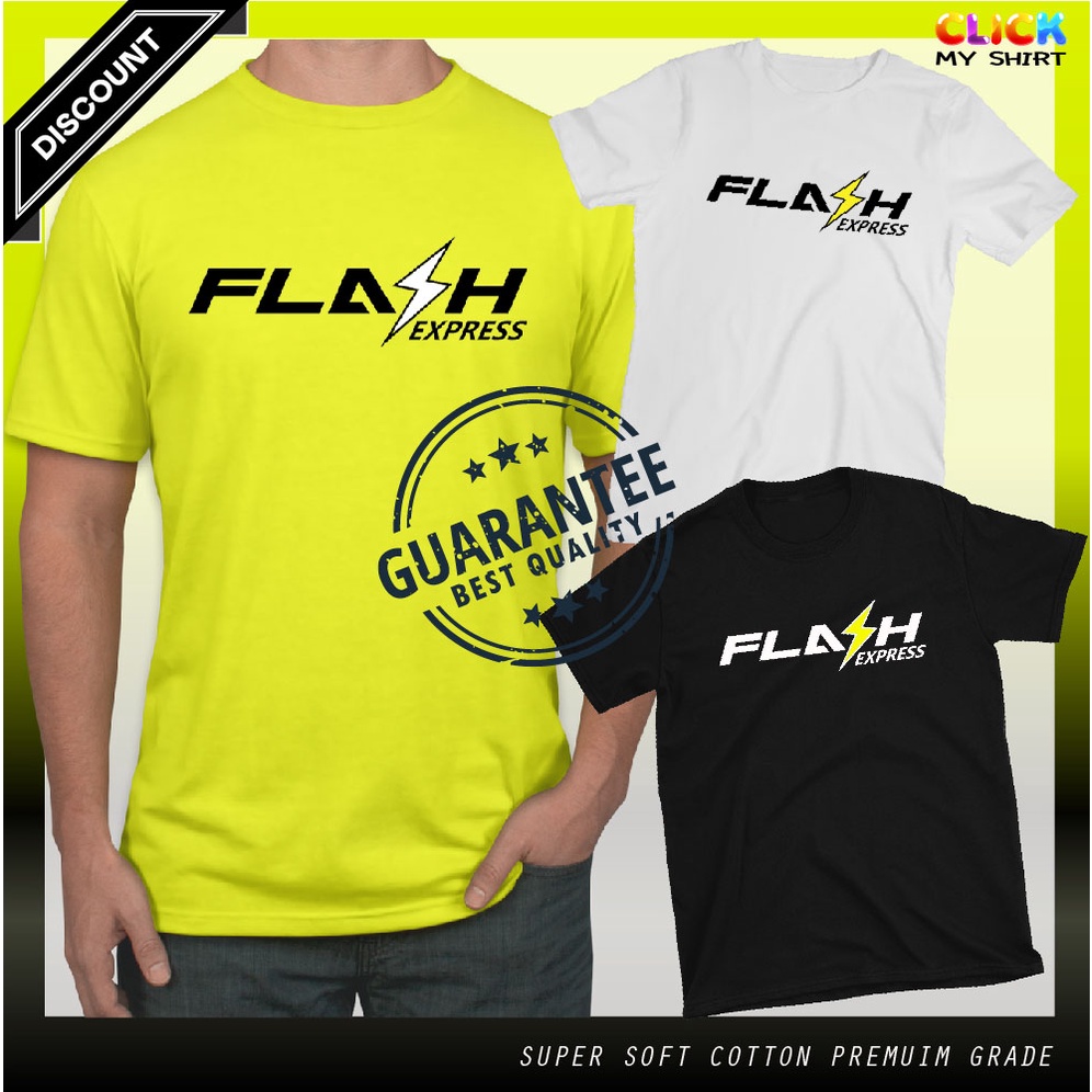 เสื้อยืด FLASH Express คอกลม เนื้อผ้าคอตตอน💯 พรีเมี่ยมเกรด