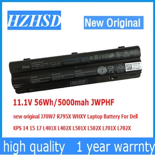 11.1V 56Wh JWPHF 11.1V 90WH R795X J70W7 WHXY Laptop Battery For Dell  XPS 14 15 17 L401X L402X L501X L502X L701X L702