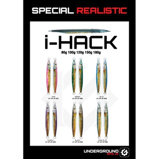 อุปกรณ์ตกปลา เหยื่อจิ๊ก Underground I-Hack (LF)