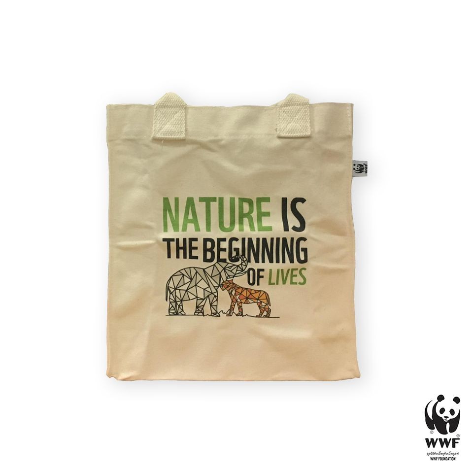 WWF-F Nature is The Beginning of Lives Tote Bag